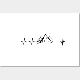 Mountains heartbeat Posters and Art